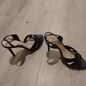 Schutz Keefa Brown Leather Slingback Sandal | Women's 7.5 | NWOB